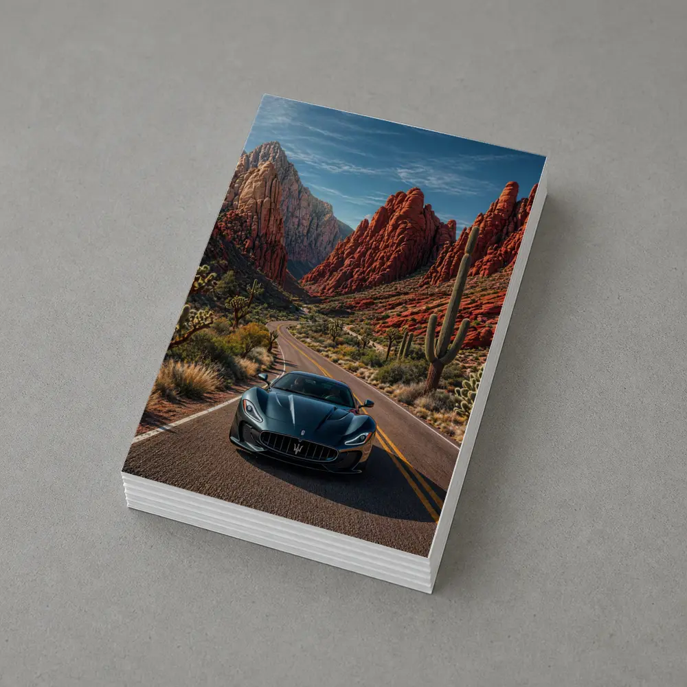 Maserati MC20 Driving Through Red Canyon Road – Postcards