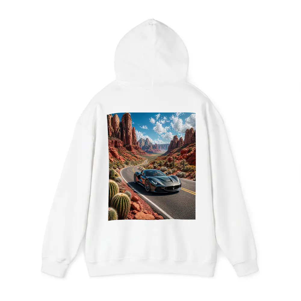 Maserati MC20 Cruising Red Rock Canyon Road – Hoodies