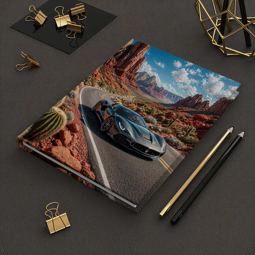Maserati MC20 Cruising Red Rock Canyon Road – Notebooks
