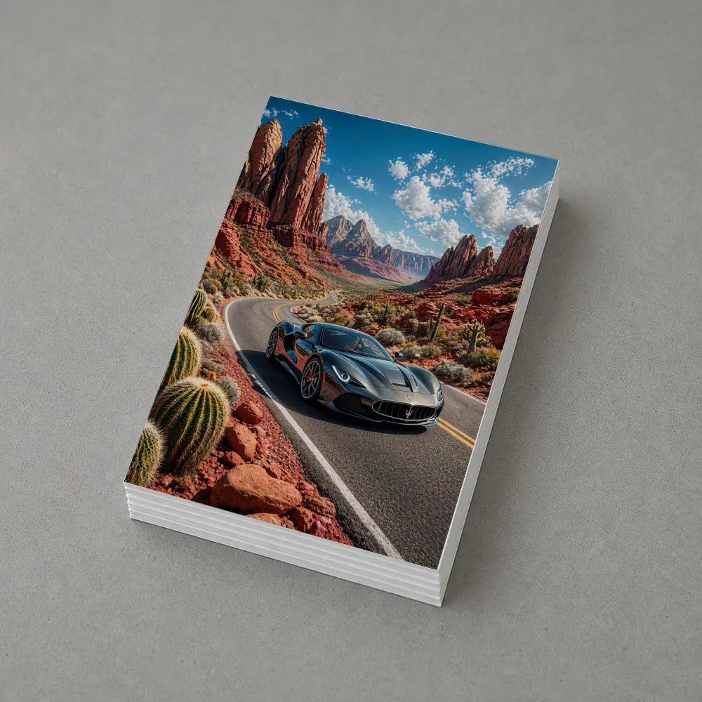 Maserati MC20 Cruising Red Rock Canyon Road – Postcards