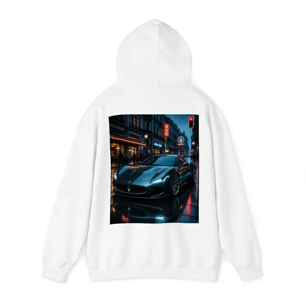 Maserati MC20 Wet City Street Night – Hoodies
