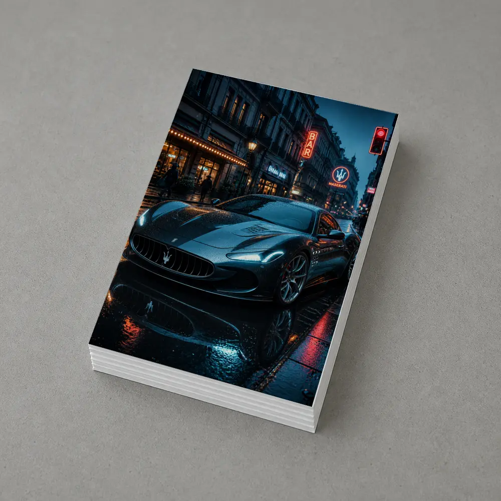 Maserati MC20 Wet City Street Night – Postcards