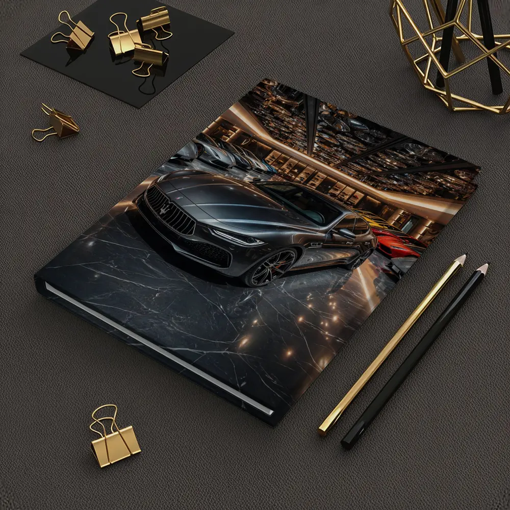 Maserati Quattroporte Luxury Showroom Dark Interior – Notebooks