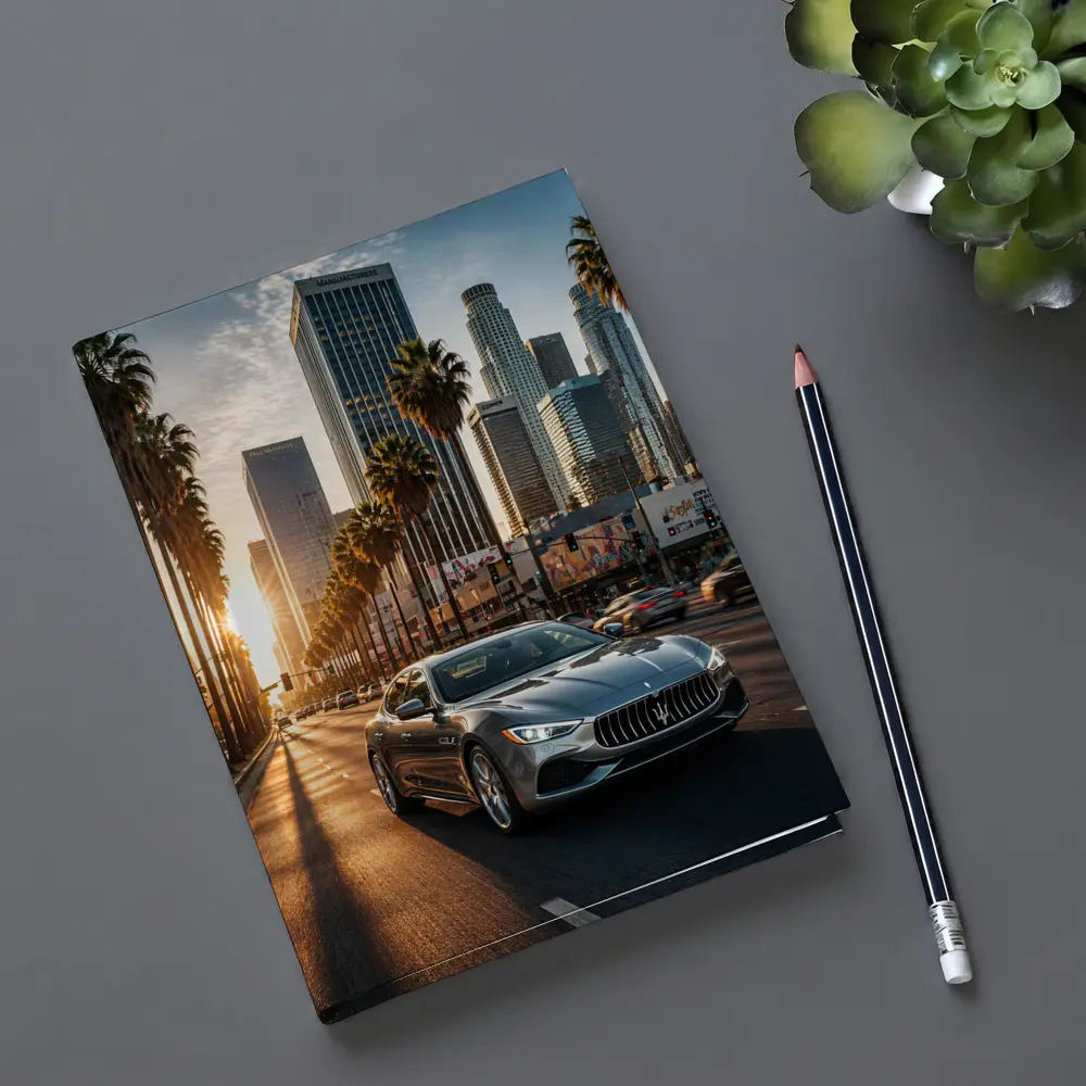 Maserati Quattroporte Cruising Los Angeles Streets – Notebooks