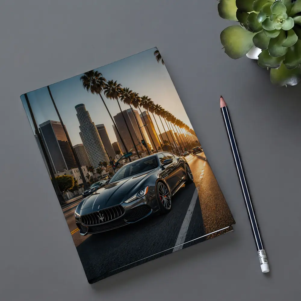 Maserati Quattroporte Cruising Los Angeles Streets – Notebooks