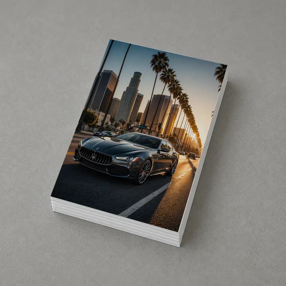 Maserati Quattroporte Cruising Los Angeles Streets – Postcards