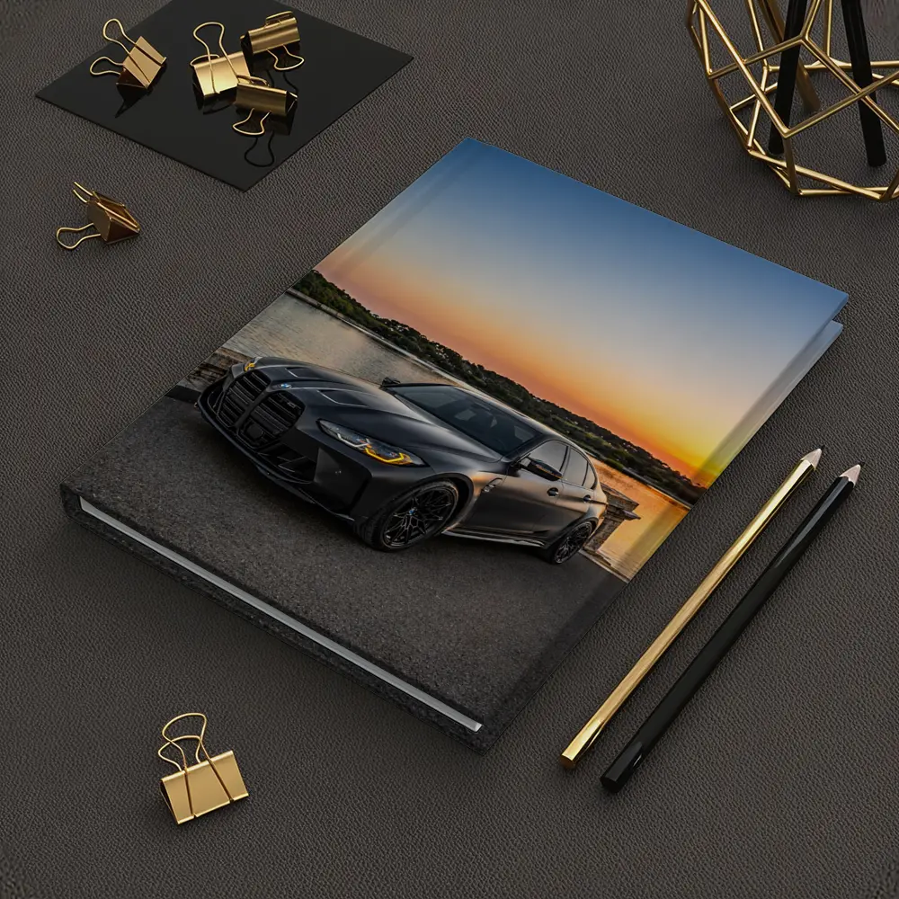Matte Black BMW M3 Sedan Sunset Waterfront – Notebooks