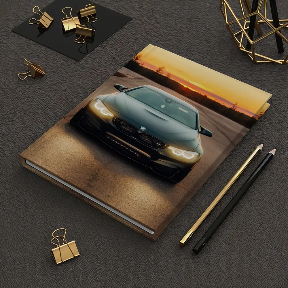 BMW M4 Matte Black Sunset Road Shot – Notebooks