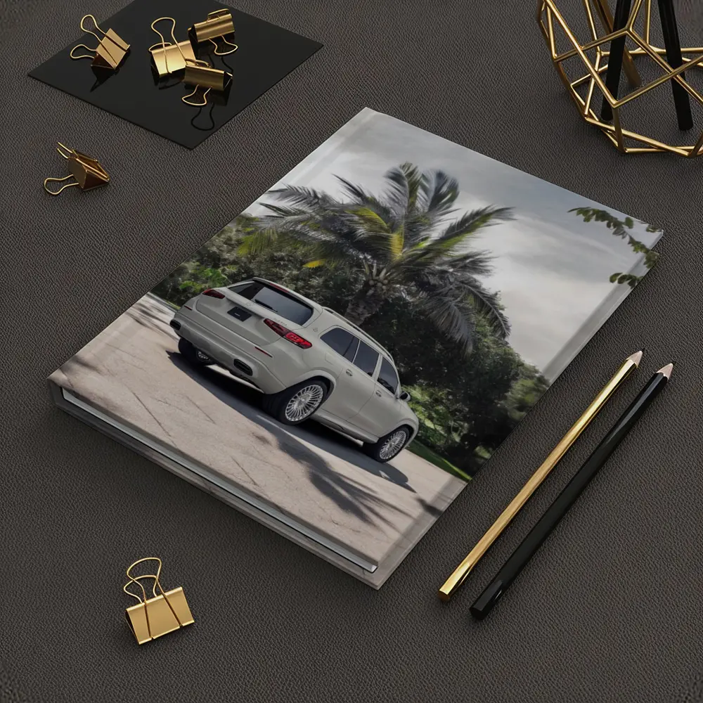 Mercedes Maybach GLS White Palm Trees Background – Notebooks