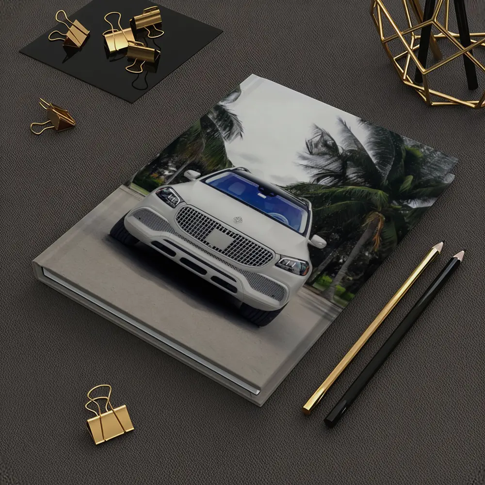 Mercedes Maybach GLS White Palm Trees Background – Notebooks