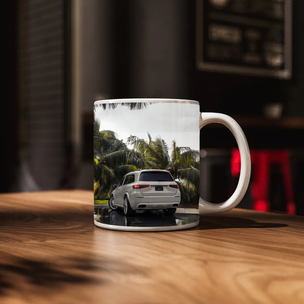 Mercedes Maybach GLS600 White SUV Rainy Palms – Mugs