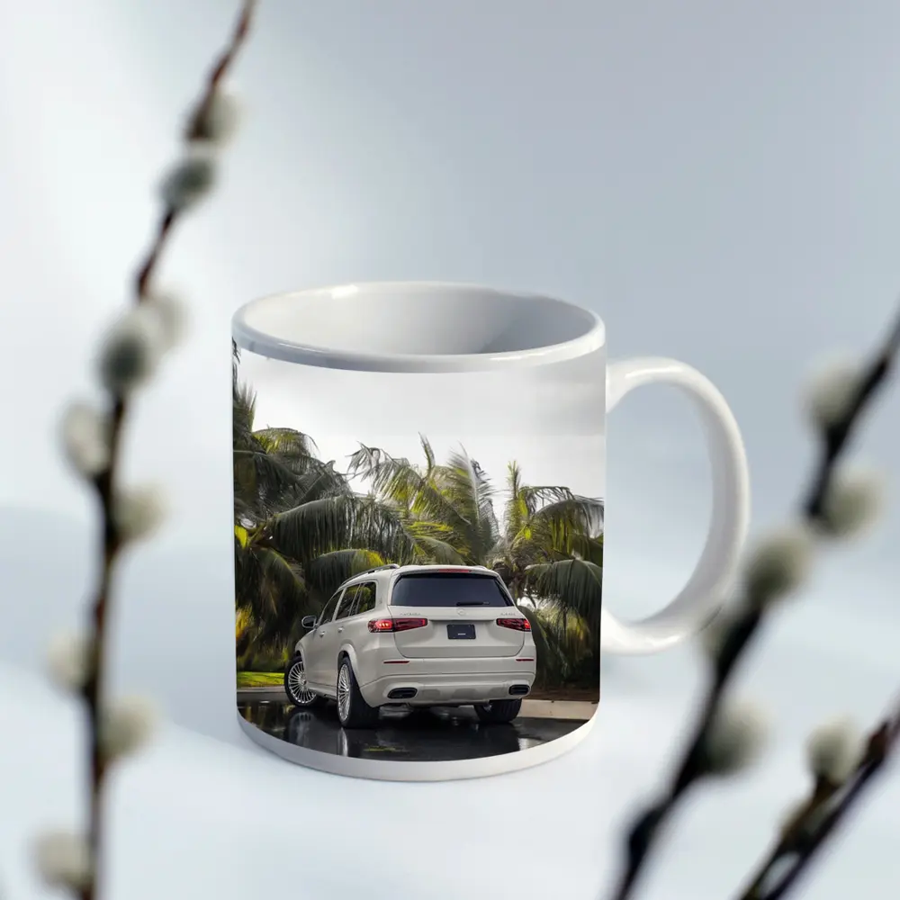 Mercedes Maybach GLS600 White SUV Rainy Palms – Mugs