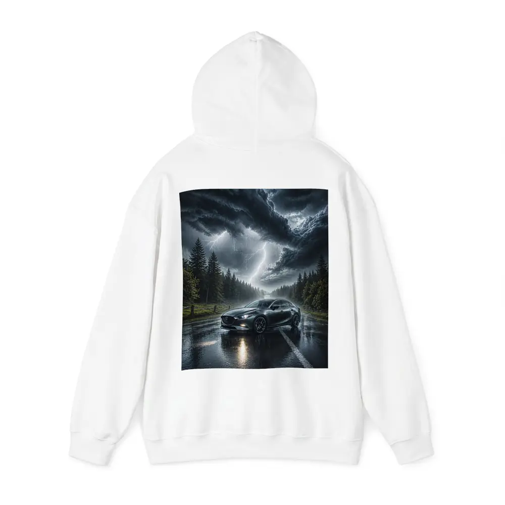Mazda 3 Stormy Night Wet Road – Hoodies