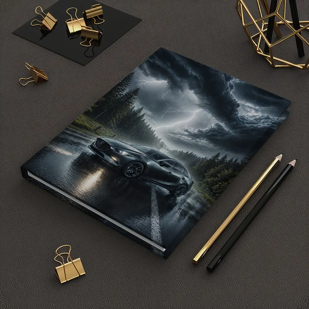 Mazda 3 Stormy Night Wet Road – Notebooks