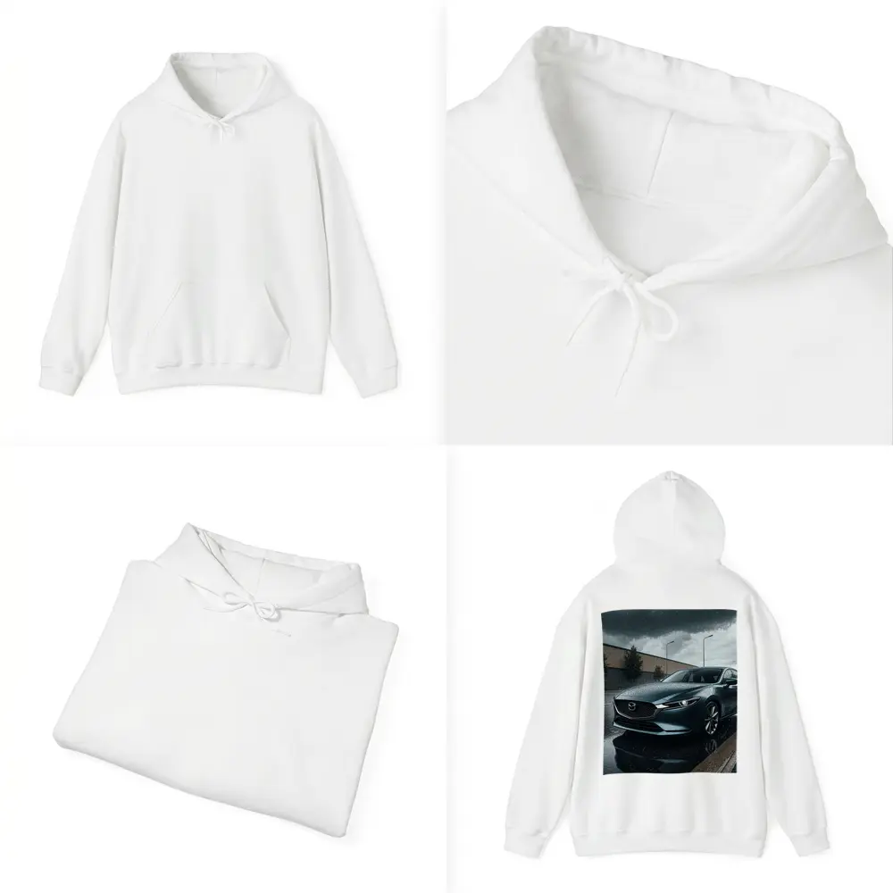 Mazda Six Sedan Rainy Street Dark Sky – Hoodies