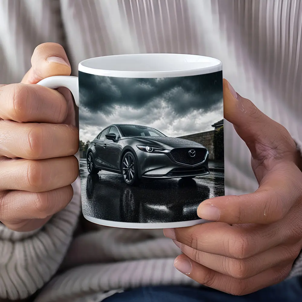 Mazda 6 Sedan Stormy Rainy Dark Sky – Mugs