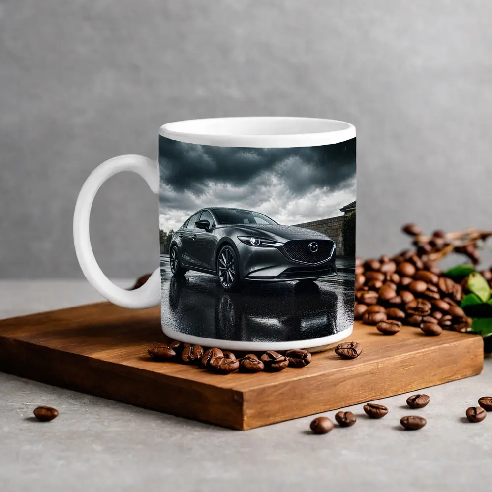 Mazda 6 Sedan Stormy Rainy Dark Sky – Mugs