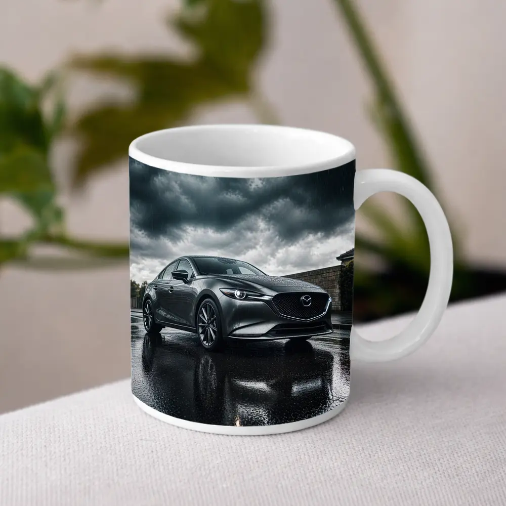 Mazda 6 Sedan Stormy Rainy Dark Sky – Mugs
