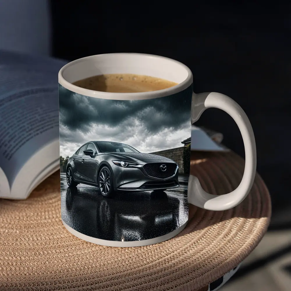 Mazda 6 Sedan Stormy Rainy Dark Sky – Mugs