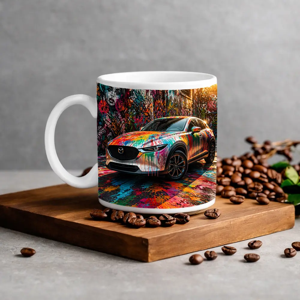 Mazda CX30 Paint Splash Graffiti Alley – Mugs