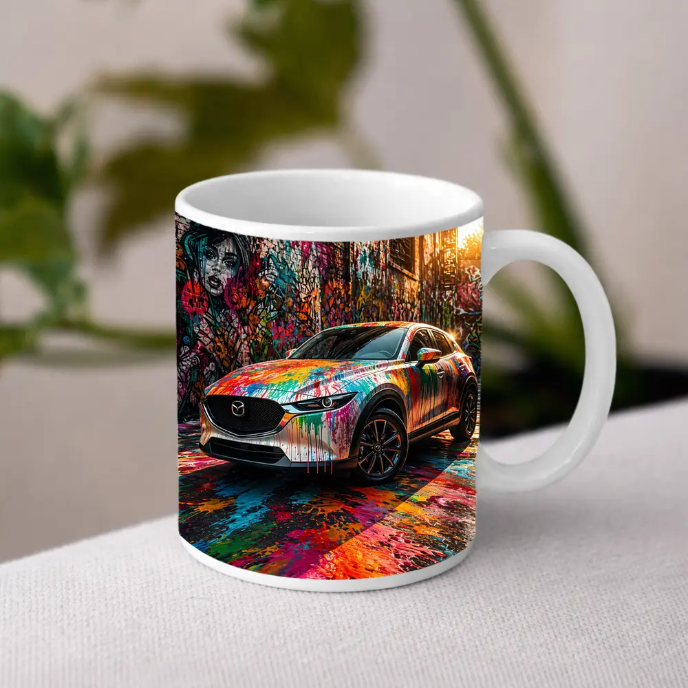 Mazda CX30 Paint Splash Graffiti Alley – Mugs