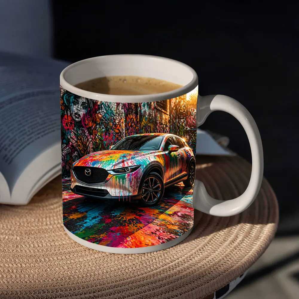 Mazda CX30 Paint Splash Graffiti Alley – Mugs