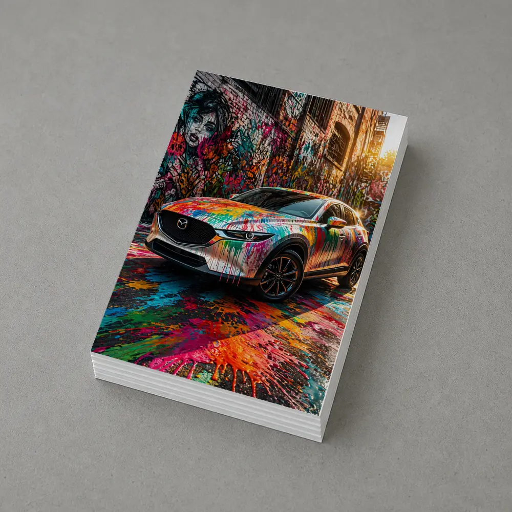 Mazda CX30 Paint Splash Graffiti Alley – Postcards
