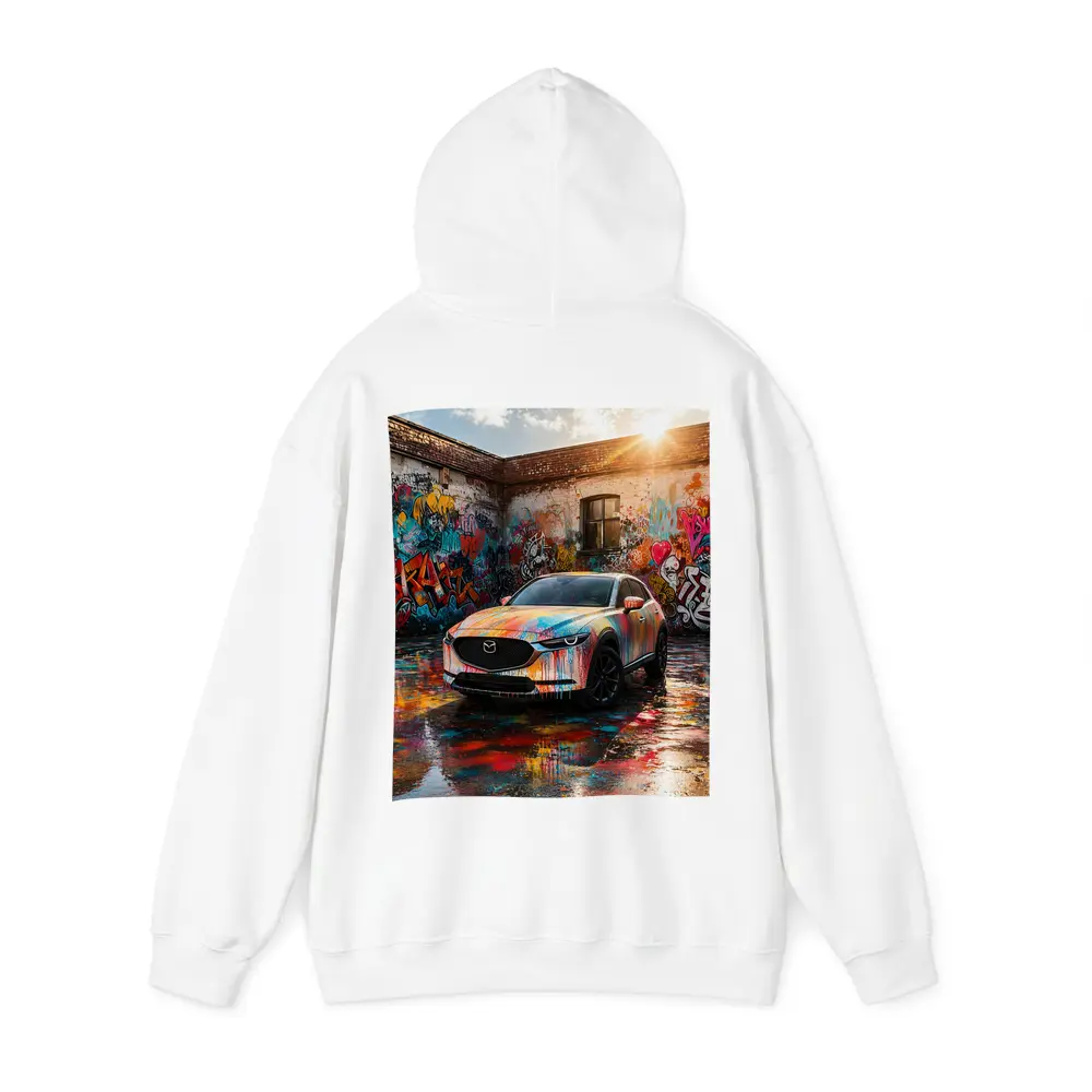 Mazda CX30 Colorful Graffiti Wall Urban Setting – Hoodies