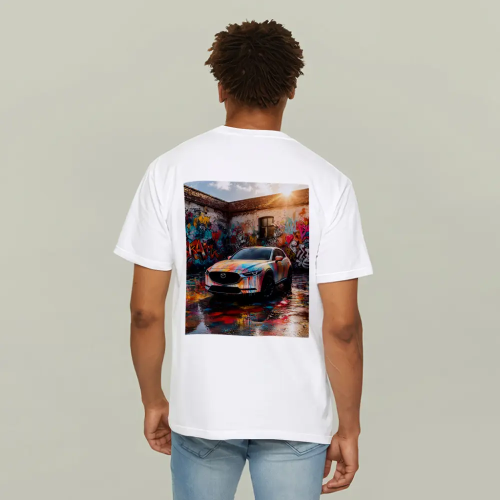 Mazda CX30 Colorful Graffiti Wall Urban Setting – T-Shirts