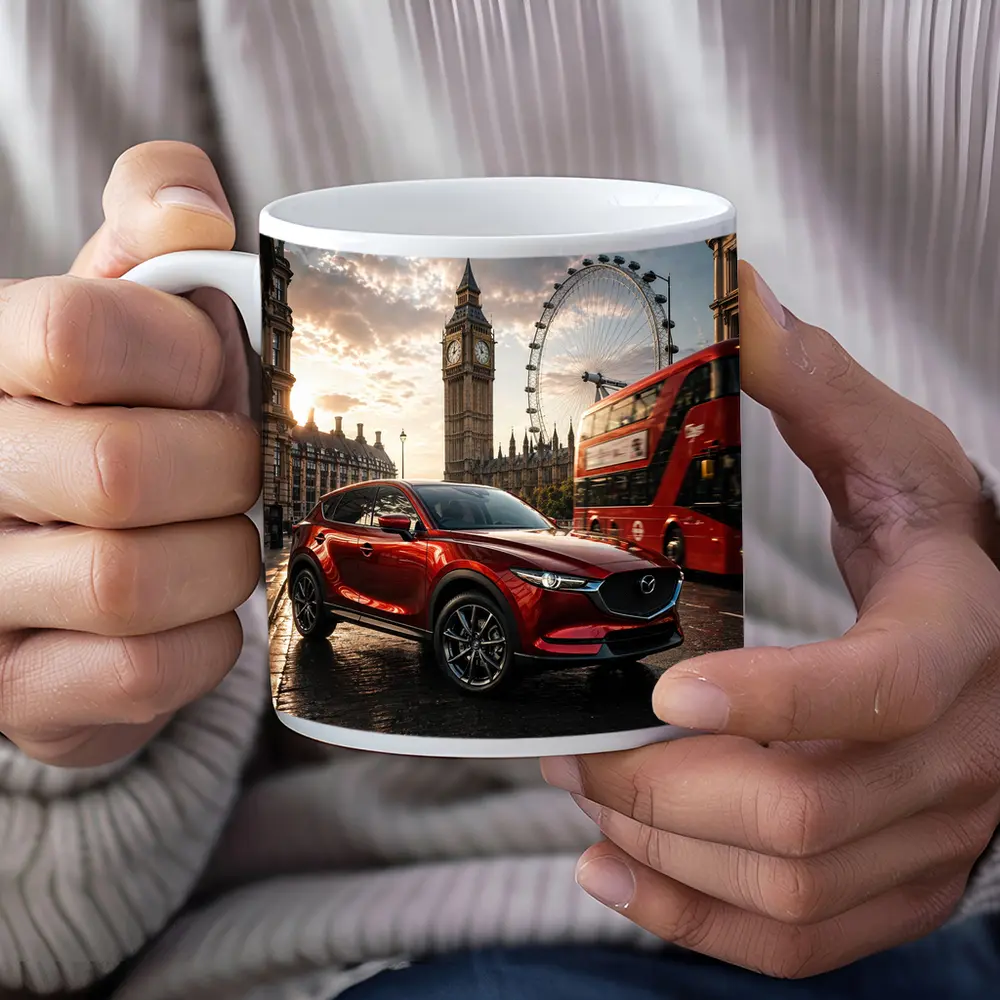 Mazda CX5 Red SUV London Street – Mugs