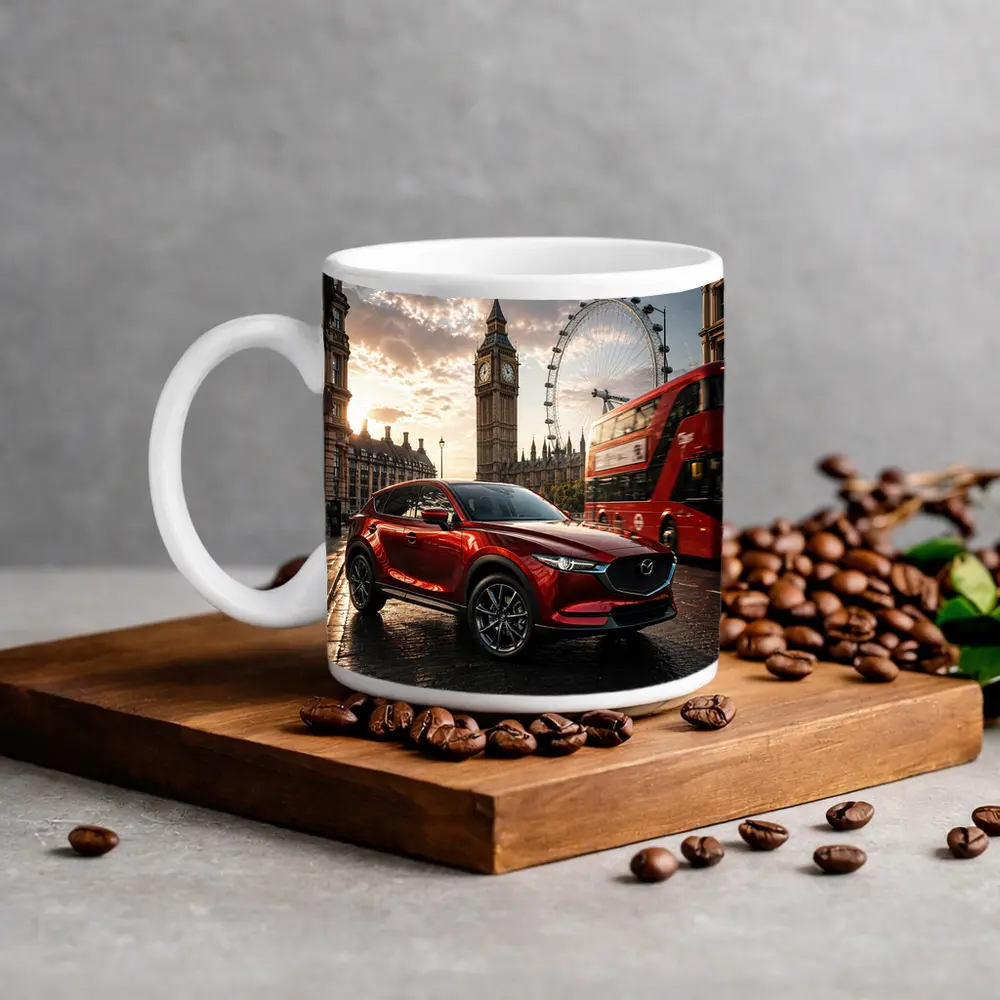 Mazda CX5 Red SUV London Street – Mugs