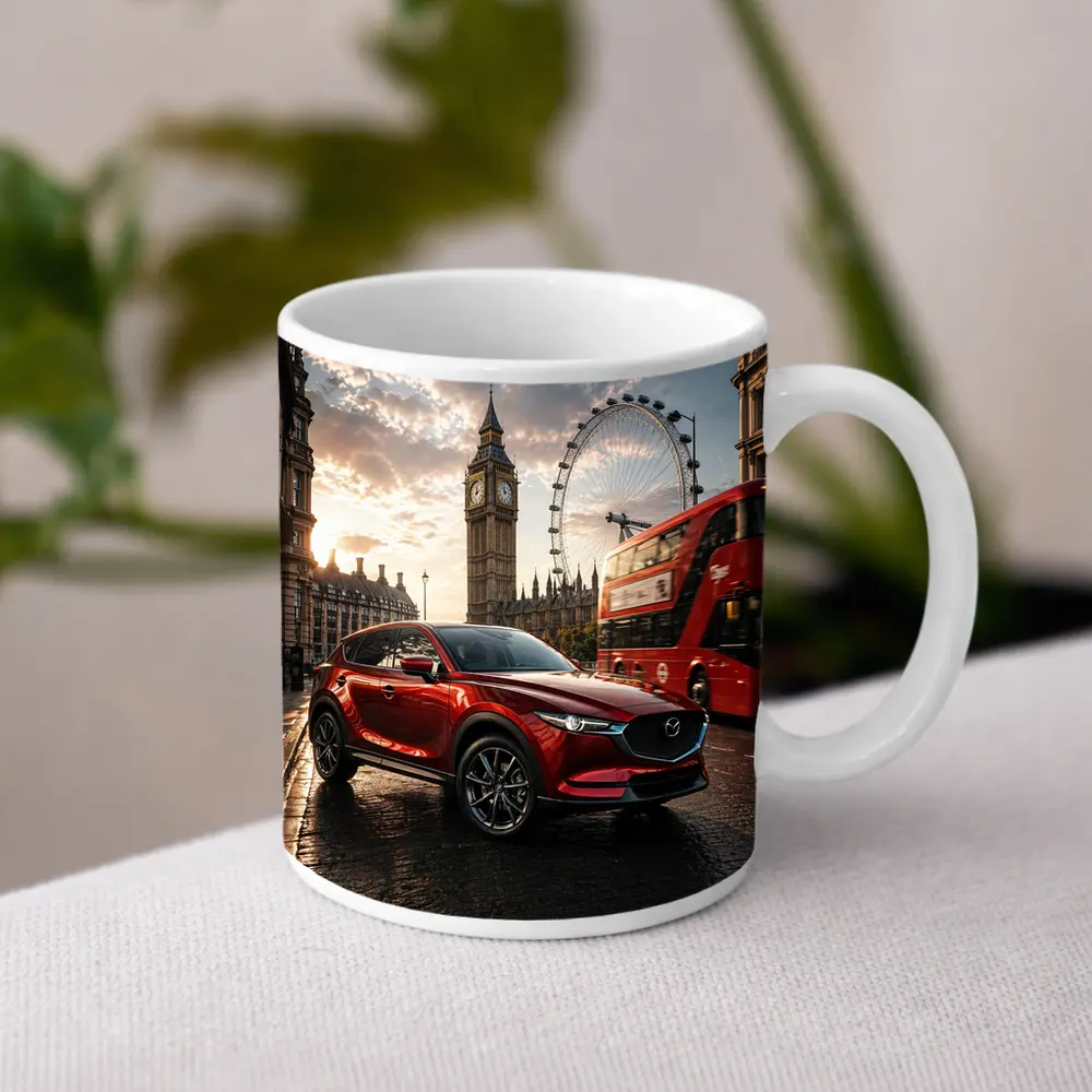 Mazda CX5 Red SUV London Street – Mugs