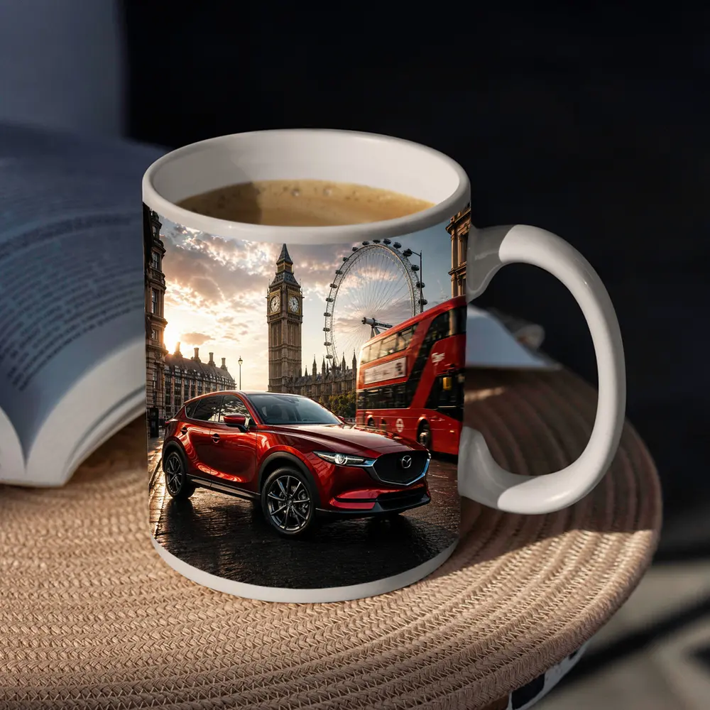 Mazda CX5 Red SUV London Street – Mugs
