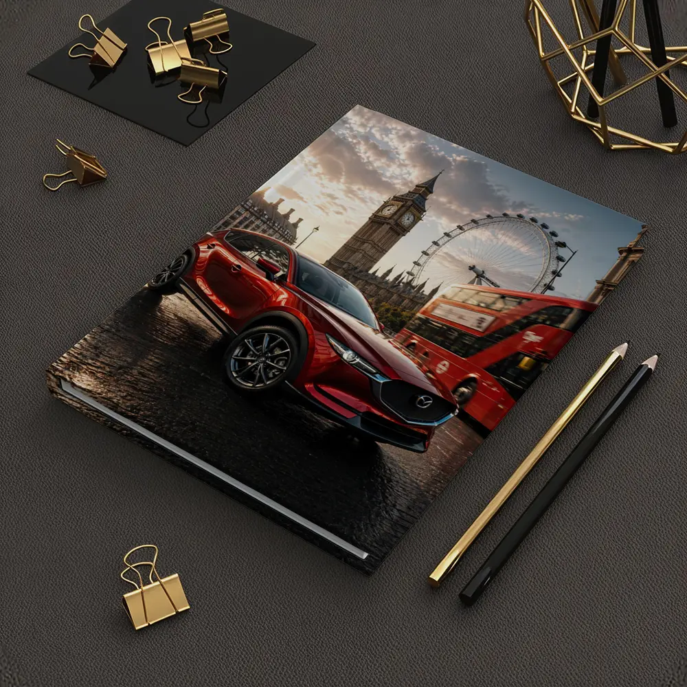 Mazda CX5 Red SUV London Street – Notebooks