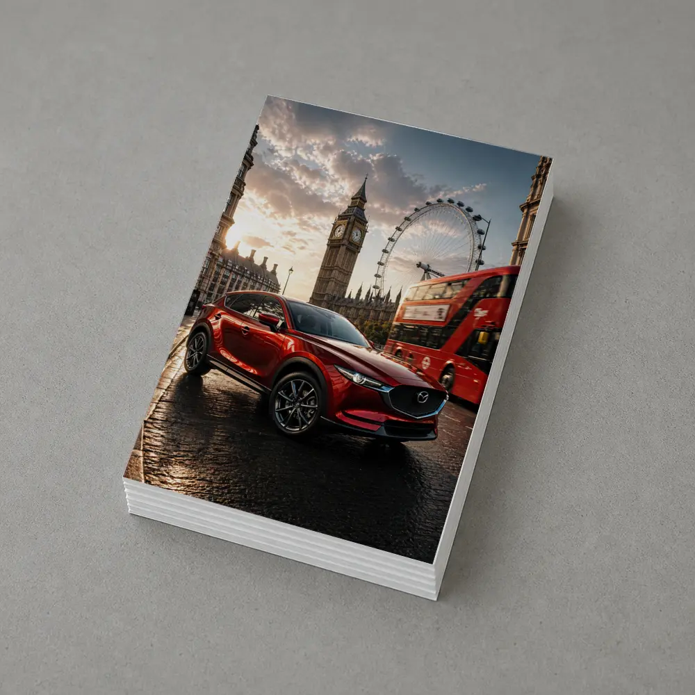Mazda CX5 Red SUV London Street – Postcards