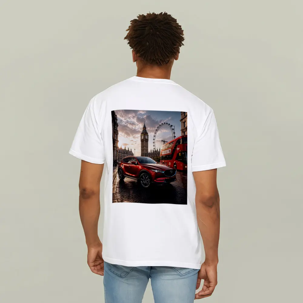 Mazda CX5 Red SUV London Street – T-Shirts