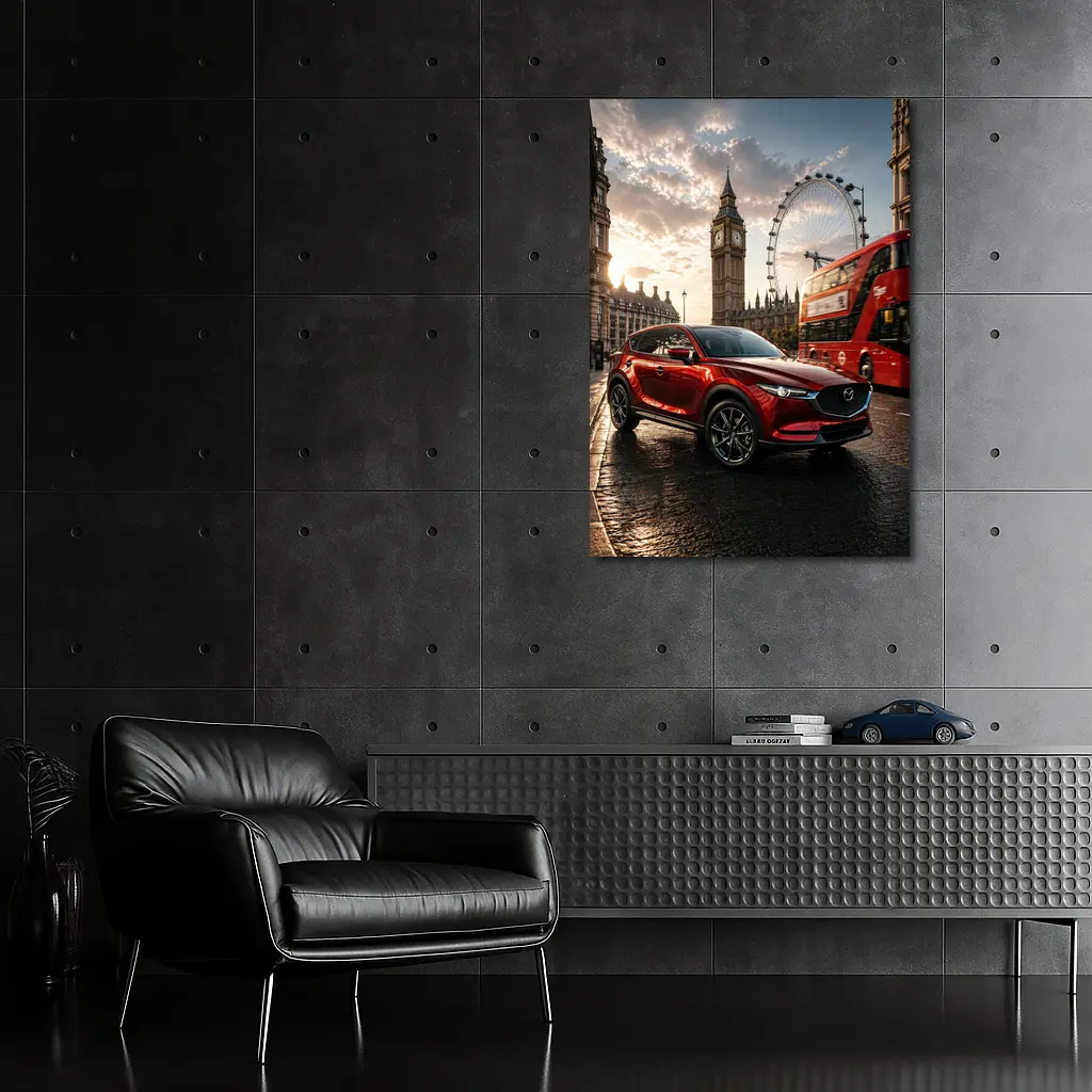 Mazda CX5 Red SUV London Street – Wall Art