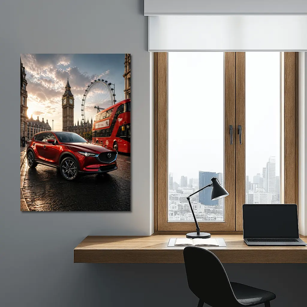 Mazda CX5 Red SUV London Street – Wall Art