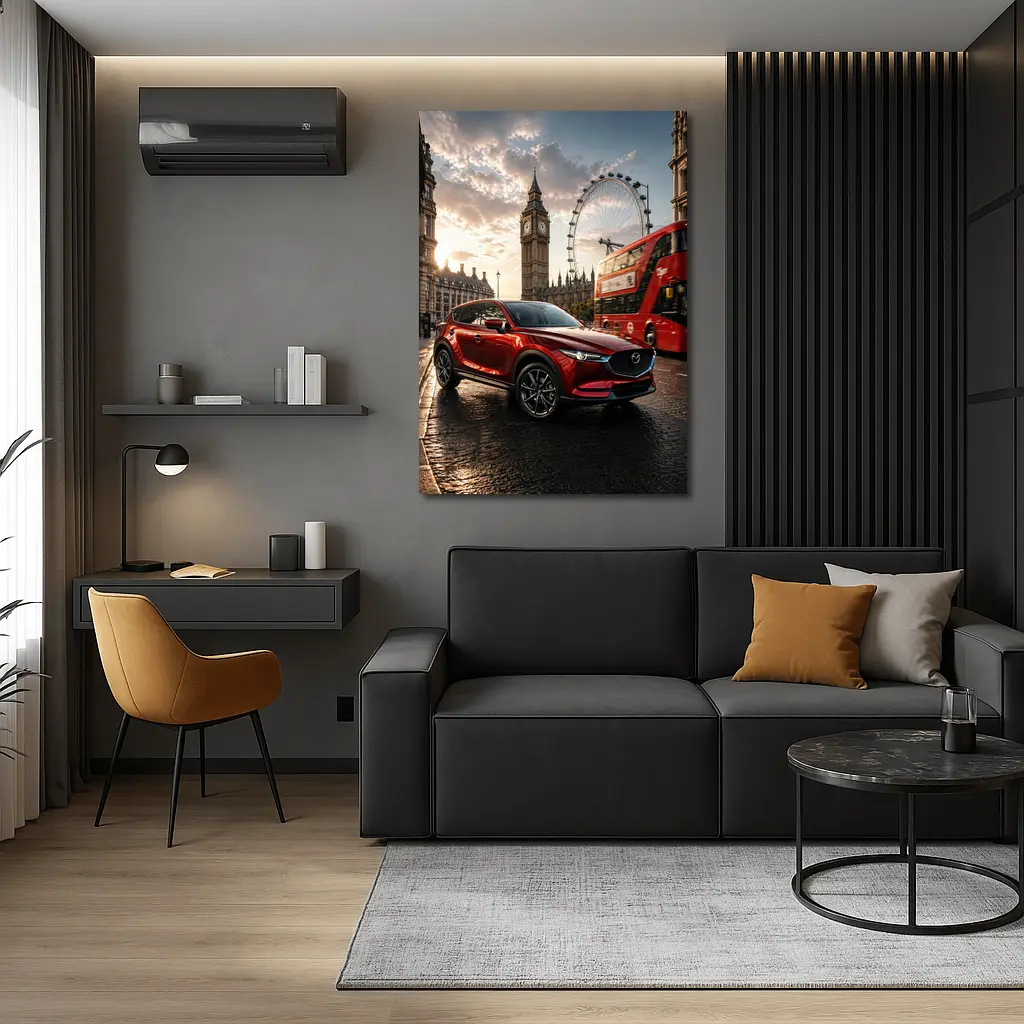 Mazda CX5 Red SUV London Street – Wall Art