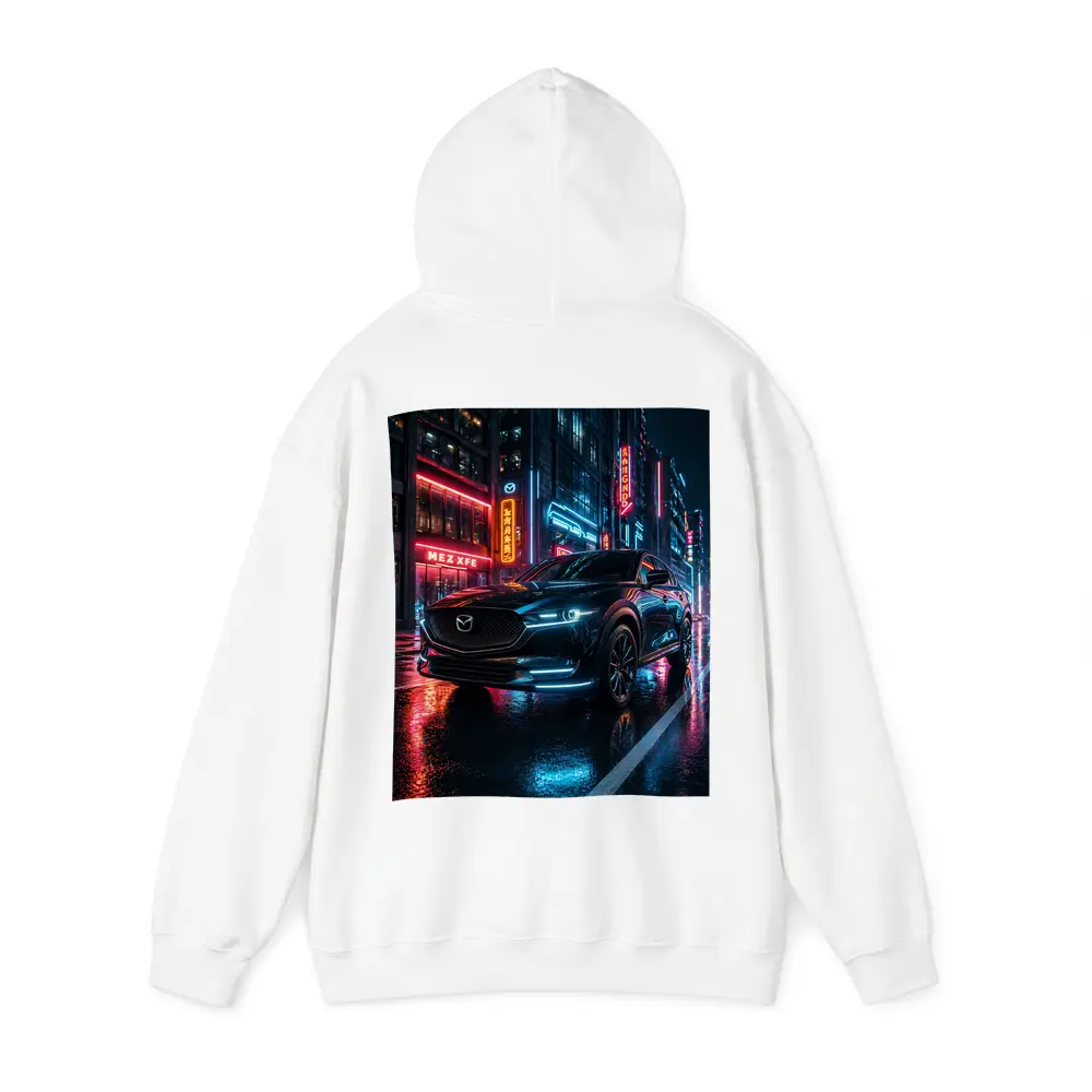 Mazda CX5 Neon City Night Street – Hoodies