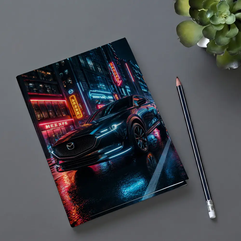 Mazda CX5 Neon City Night Street – Notebooks