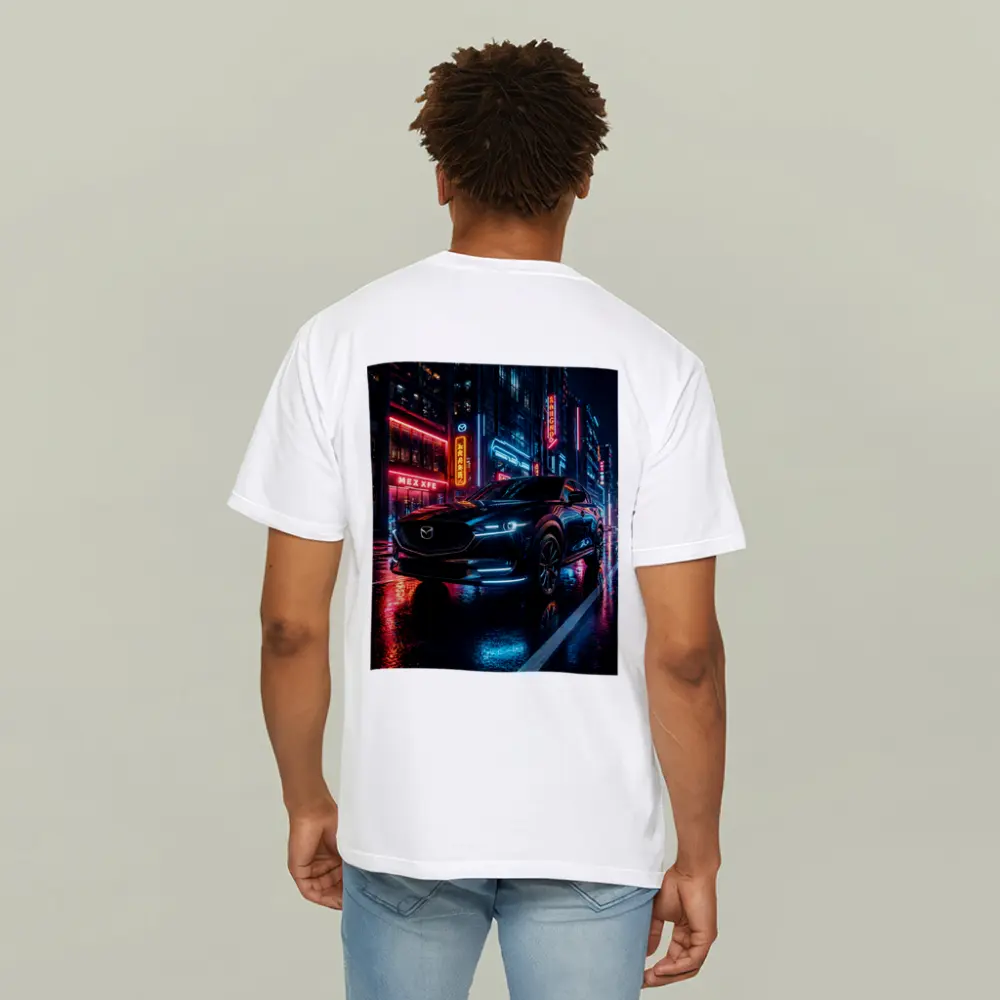 Mazda CX5 Neon City Night Street – T-Shirts