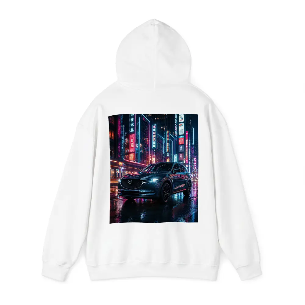 Mazda CX5 Neon City Night Street – Hoodies