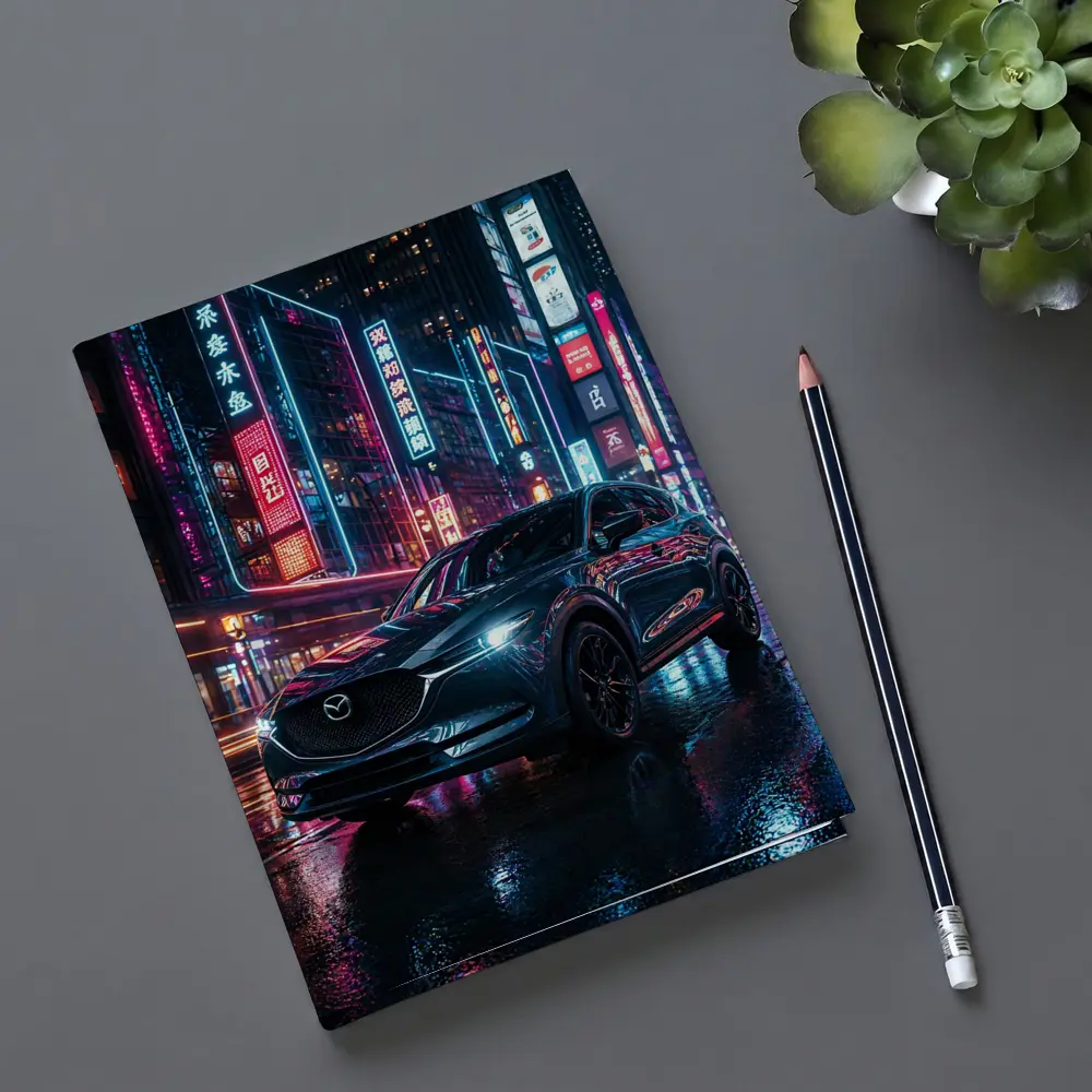 Mazda CX5 Neon City Night Street – Notebooks