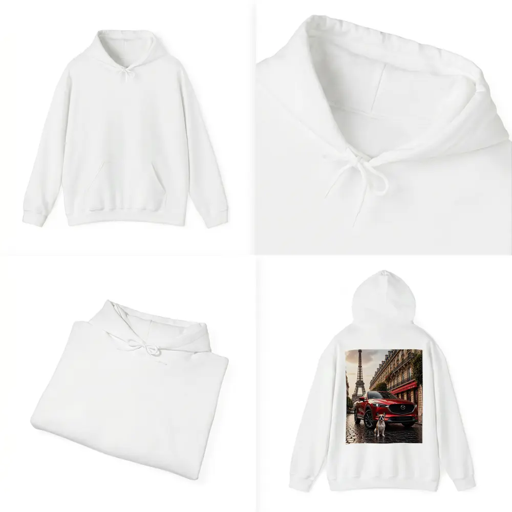 Mazda CX5 Red SUV Paris Eiffel Tower – Hoodies