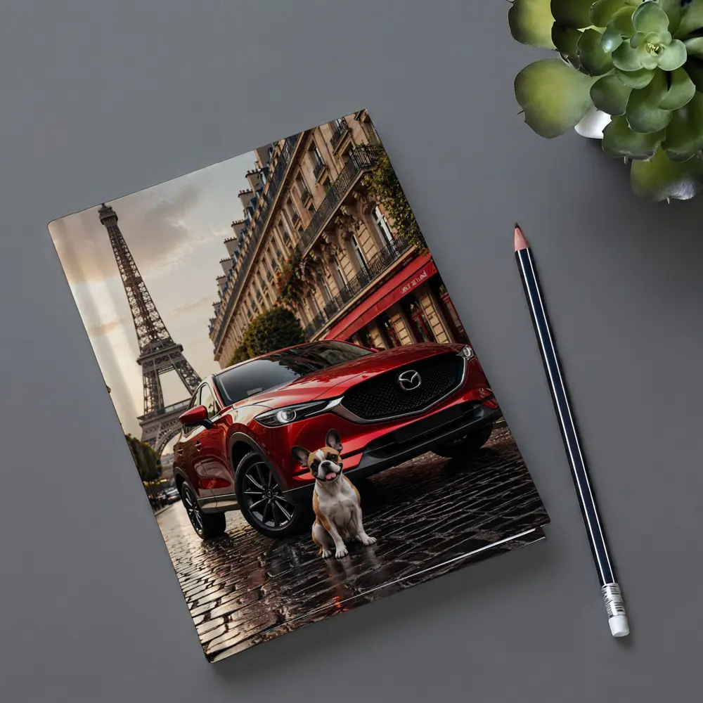 Mazda CX5 Red SUV Paris Eiffel Tower – Notebooks