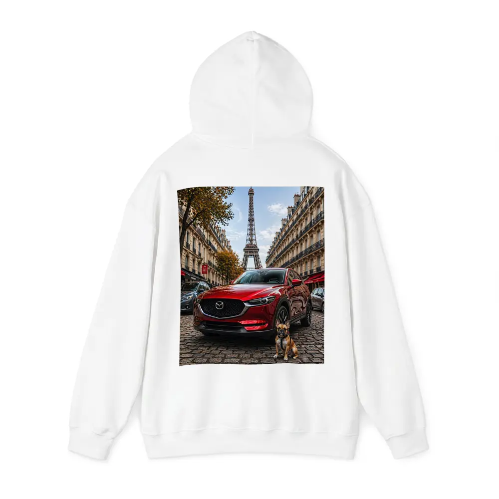 Mazda CX5 Red SUV Paris Eiffel Tower – Hoodies