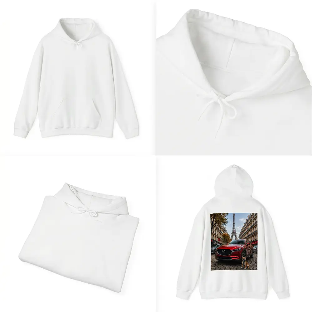 Mazda CX5 Red SUV Paris Eiffel Tower – Hoodies