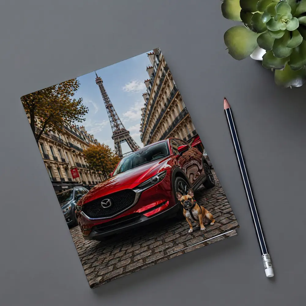 Mazda CX5 Red SUV Paris Eiffel Tower – Notebooks