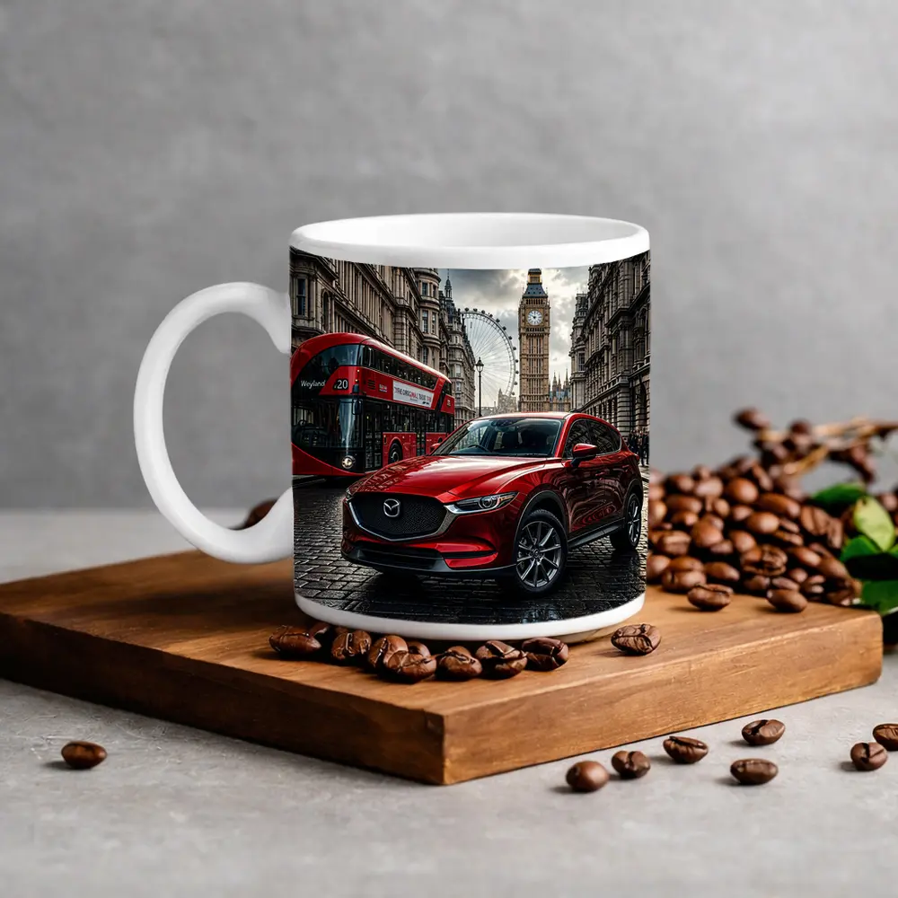 Mazda CX Five Red SUV London Street – Mugs